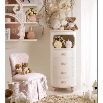 Zdjęcie Niepowtarzalna okrągła komoda do dziewczęcego pokoju - Ferretti e Ferretti