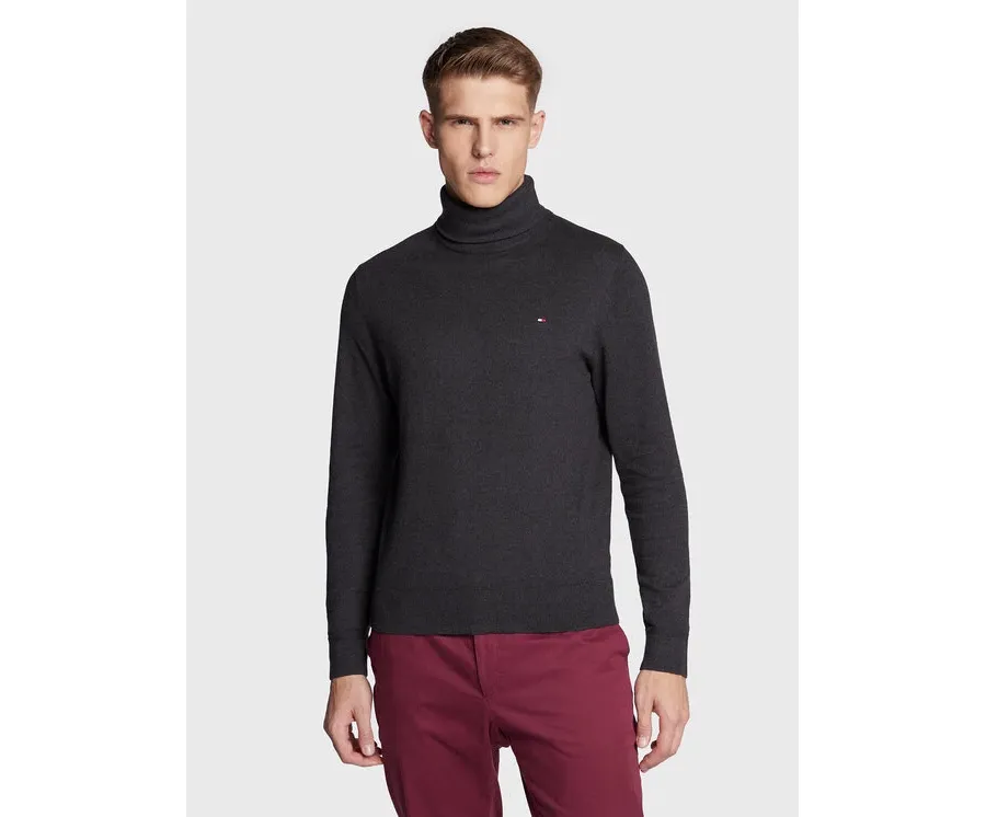 obrazek 1 Tommy Hilfiger Golf Pima MW0MW28048 Szary Regular Fit