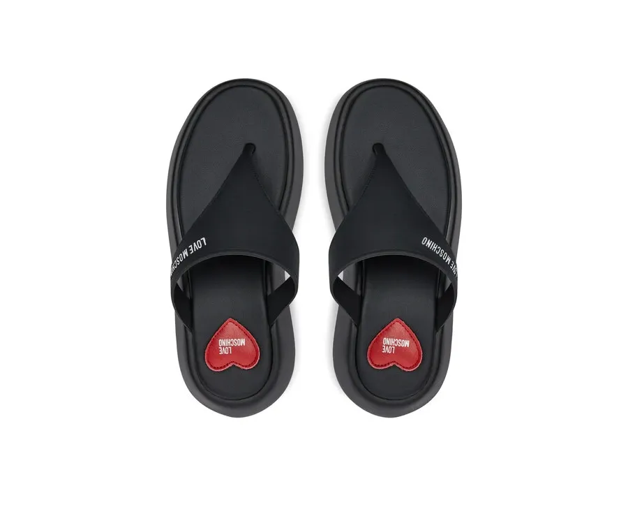 obrazek 1 LOVE MOSCHINO Japonki JA28097I0II39000 Czarny