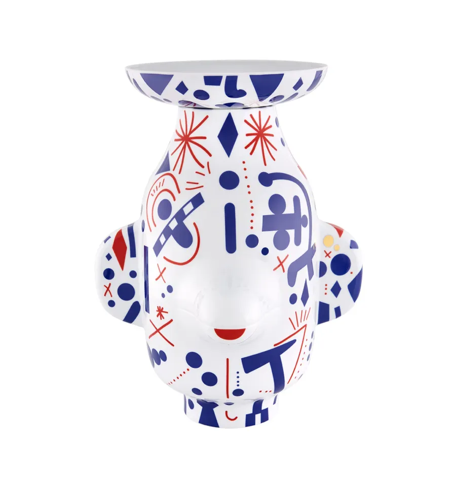 obrazek 1 Luksusowy porcelanowy wazon z przedstawieniem grymasu - Vista Alegre