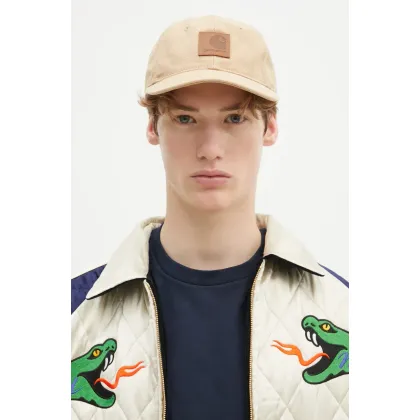 Zdjęcie Carhartt WIP czapka z daszkiem Canvas Cap kolor beżowy gładka I034347.0IDXX