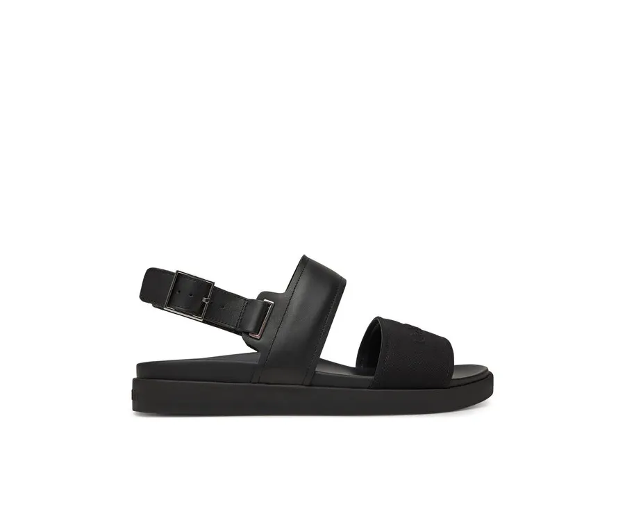 obrazek 1 Calvin Klein Sandały Back Strap W/ Buckle Logo HM0HM01742 Czarny