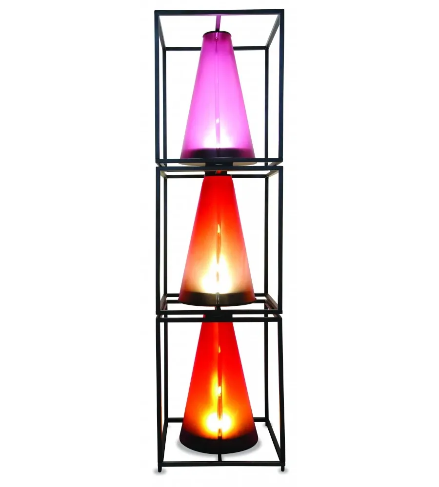 obrazek 1 Innowacyjna lampa modułowa Ray ze szkła murano w kształcie stożka