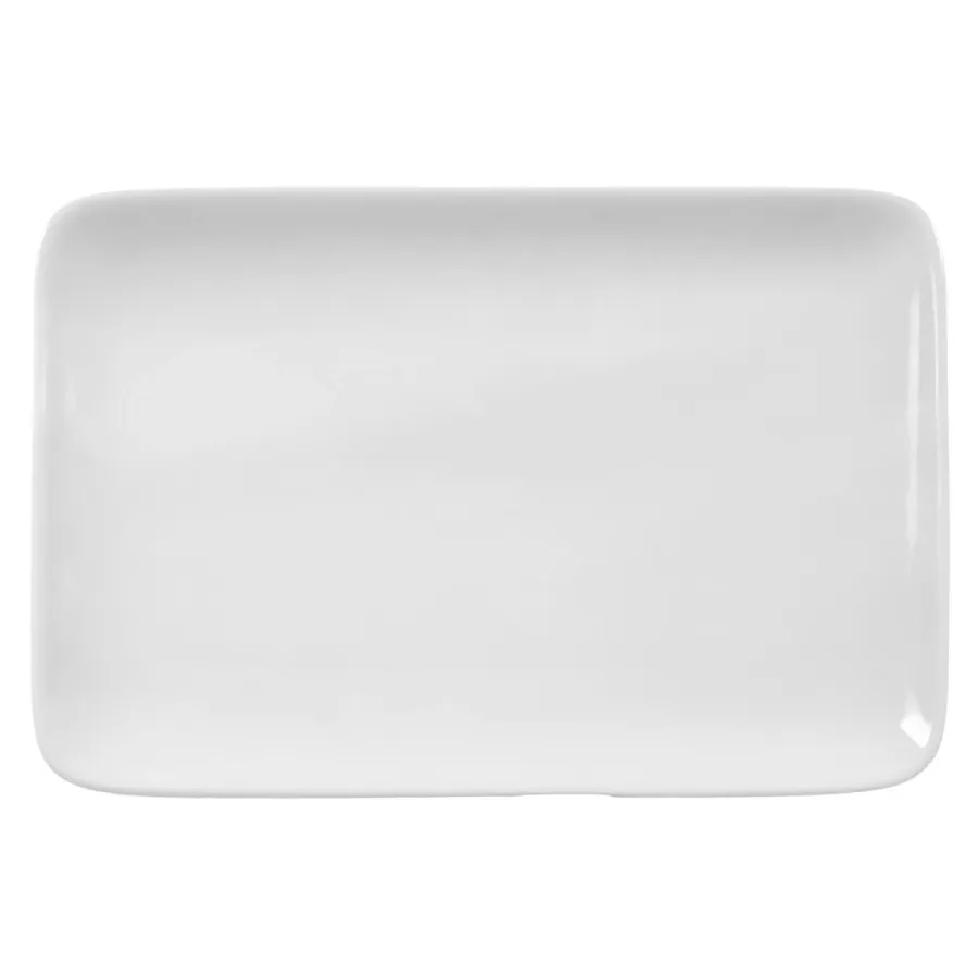 obrazek 1 Prostokątny porcelanowy talerz na masło 20,5x12,5 cm - Seltmann Weiden