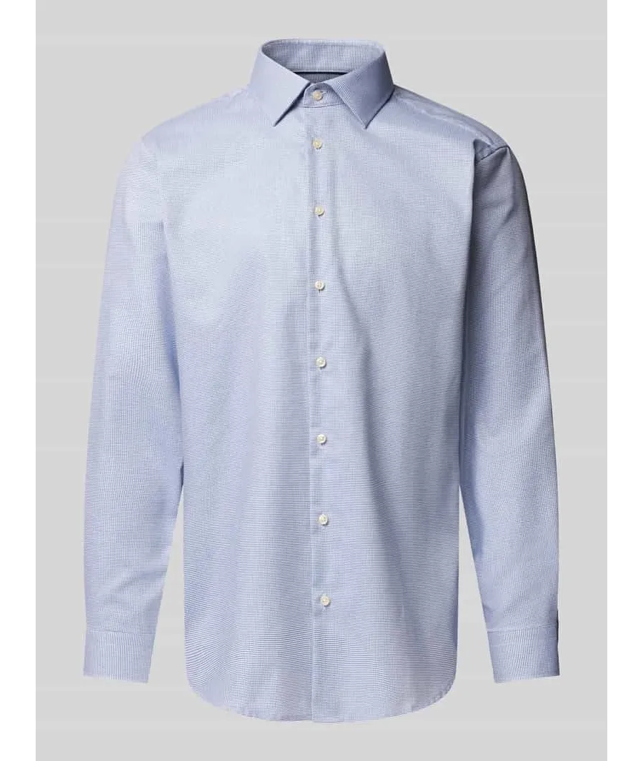 obrazek 1 Koszula biznesowa o kroju regular fit z kołnierzykiem typu kent