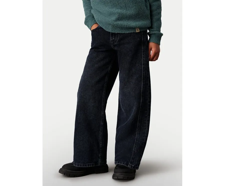 obrazek 1 Calvin Klein Jeans Jeansy Extreme Skater Blue Black Rgd IB0IB02275 Granatowy Regular Fit
