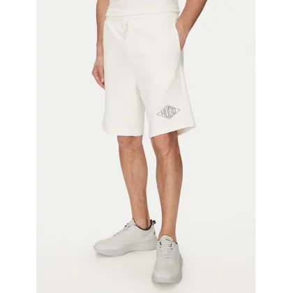 Zdjęcie HUGO Szorty sportowe Damtus 50534953 Écru Relaxed Fit