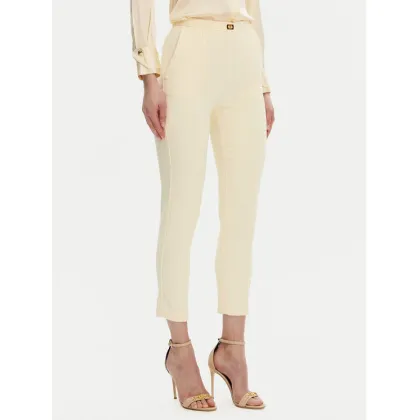 Zdjęcie Elisabetta Franchi Spodnie materiałowe PA-076-51E2 Żółty Regular Fit