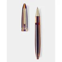 Picture Tibaldi Bononia Seilan Purple ballpoint pen, 18ct gold