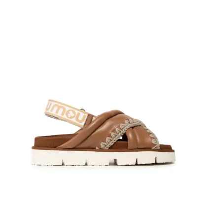 Zdjęcie Mou Sandały New Bio # 03 Criss-Cross Upper SW461004C Brązowy