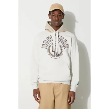 Zdjęcie Puma bluza bawełniana PUMA x RHUIGI męska kolor beżowy z kapturem z aplikacją 620889