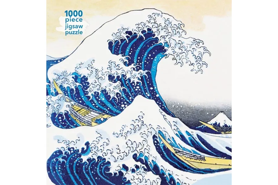 obrazek 1 Puzzle dla dorosłych Hokusai: Wielka fala - Flame Tree Publishing