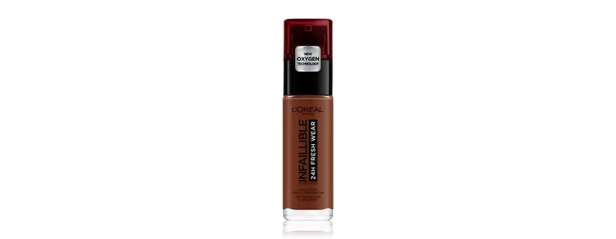 obrazek 1 L'Oréal Paris Infaillible 24H Fresh Wear Podkład w płynie 30 ml Nr. 390 - Ebony