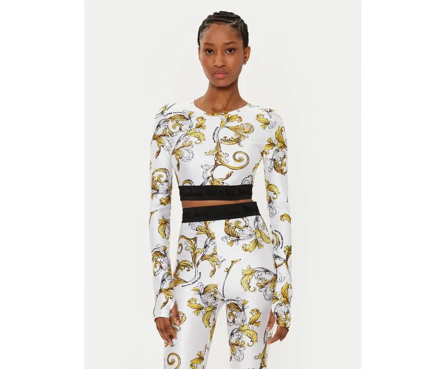 obrazek 1 Versace Jeans Couture Bluzka 78HAH218 Biały Slim Fit