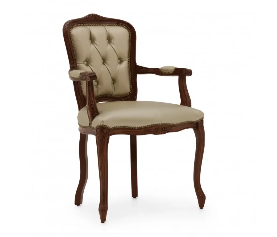 obrazek 1 Elegancki pikowany fotel w stylu ludwikowskim - Sevensedie