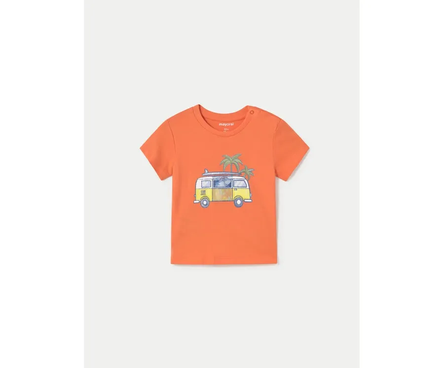 obrazek 1 Mayoral T-Shirt 1063 Pomarańczowy Regular Fit