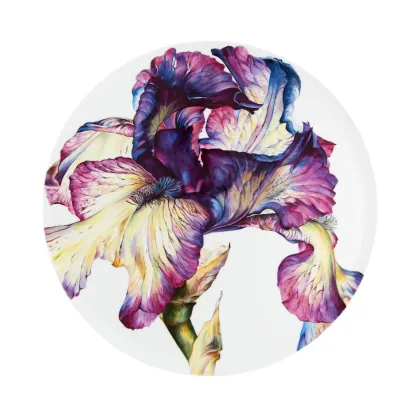 Picture Porcelain plate 42 cm with a representation of an iris - Vista Alegre