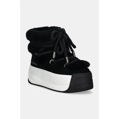 Zdjęcie Naked Wolfe śniegowce wełniane Darling kolor czarny Darling Black Cow Suede