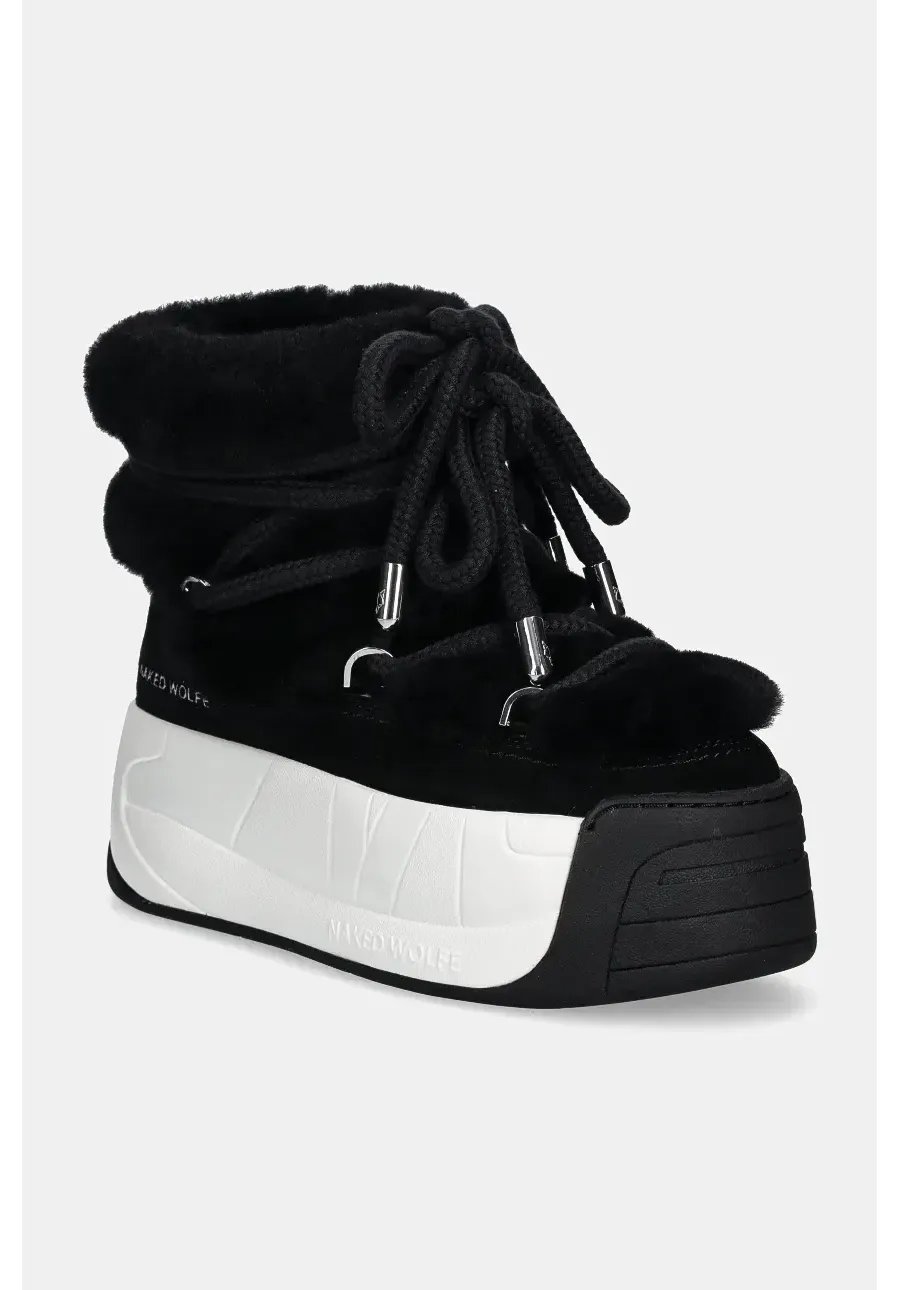 obrazek 1 Naked Wolfe śniegowce wełniane Darling kolor czarny Darling Black Cow Suede