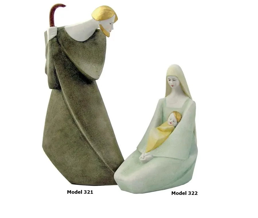 obrazek 1 Święty Józef i Maryja z dzieciątkiem Jezus - porcelanowe figurki do apartamentu