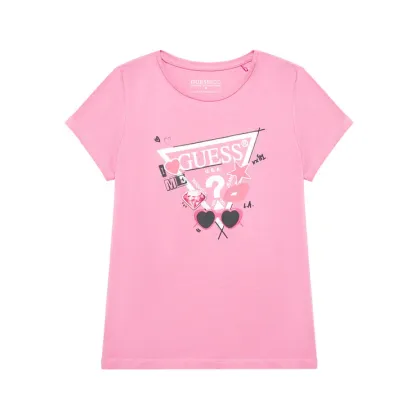 Zdjęcie Guess T-Shirt J5YI00 K6YW4 Różowy Regular Fit