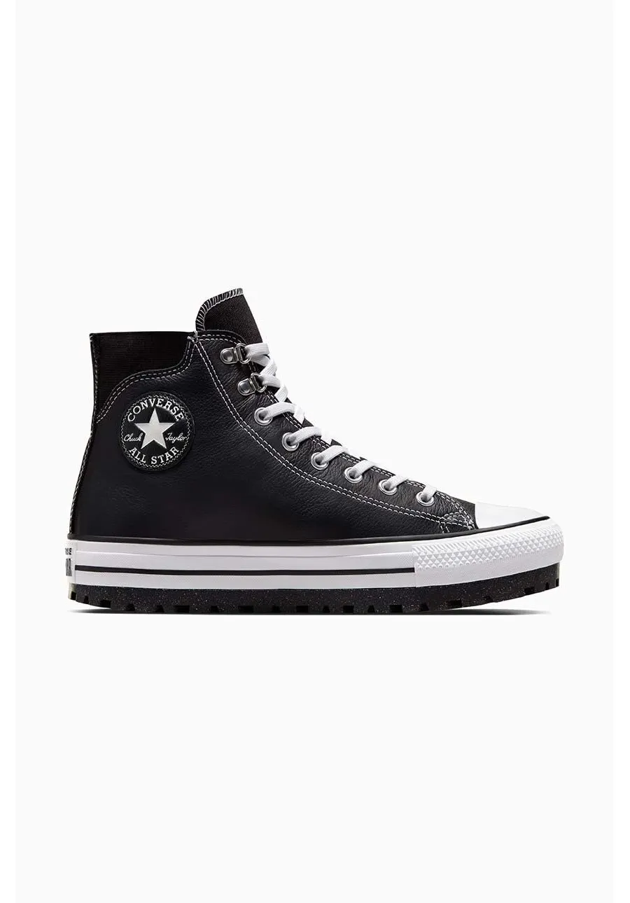 obrazek 1 Converse trapery skórzane Chuck Taylor All Star City Trek kolor czarny A04480C