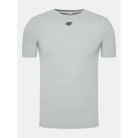 Zdjęcie 4F Koszulka techniczna 4FWAW24TFTSM0975 Szary Slim Fit