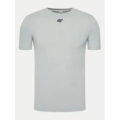 Zdjęcie 4F Koszulka techniczna 4FWAW24TFTSM0975 Szary Slim Fit
