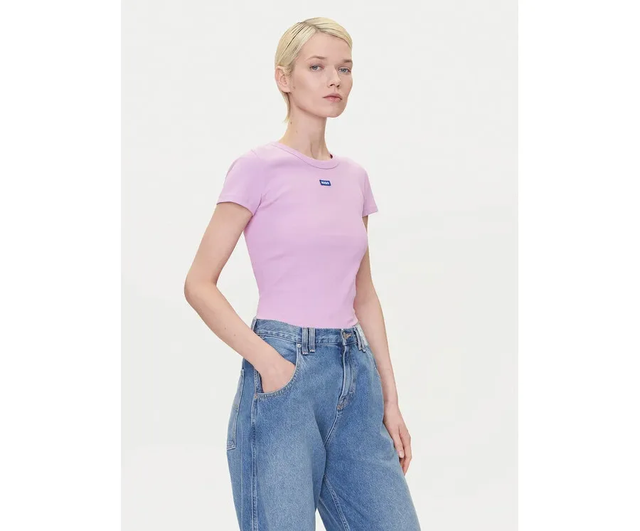 obrazek 1 HUGO T-Shirt Easy 50523924 Różowy Slim Fit