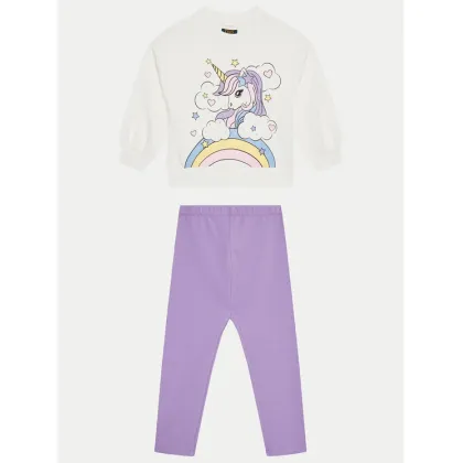 Zdjęcie OVS Komplet bluza i legginsy 2122609 Biały Regular Fit