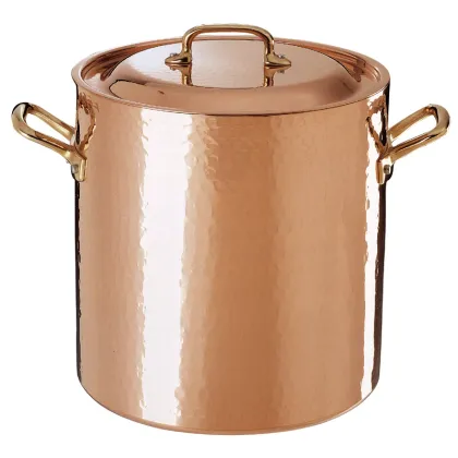 Zdjęcie Wysoki, piękny miedziany garnek Ruffoni