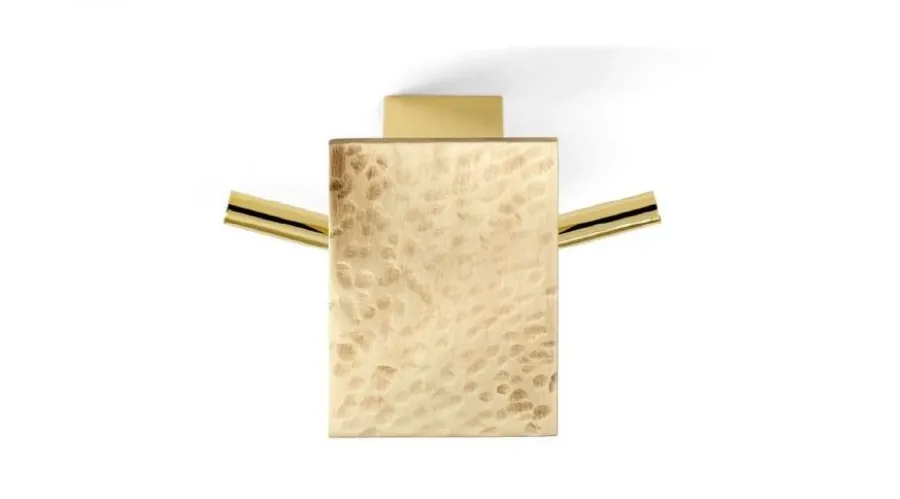 obrazek 2 Stylowy wieszak z kolekcji Rectangular z polerowanego mosiądzu - Il Paralume Marina