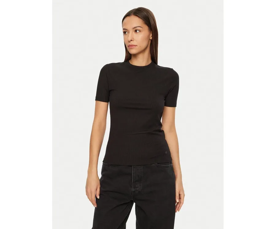 obrazek 1 Calvin Klein T-Shirt K20K208052 Czarny Slim Fit