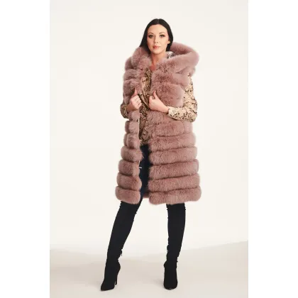 Picture Exclusive pink natural fox vest