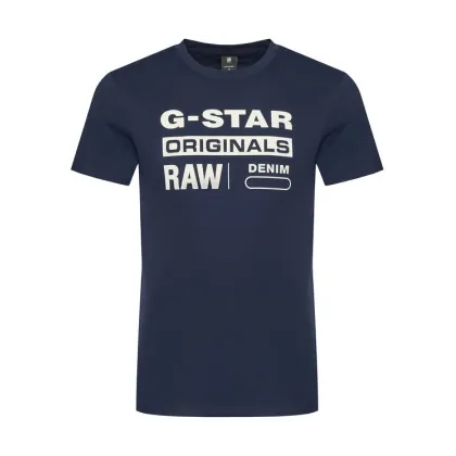 Zdjęcie G-Star Raw T-Shirt Graphic D14143-336 6067 Granatowy Regular Fit