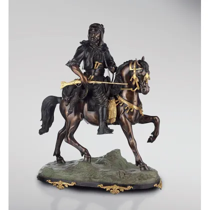 Picture Bronze sculpture of an Arab horseman - Fonderia Artistica Ruocco