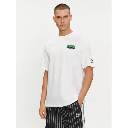 Zdjęcie Puma T-Shirt For The Fanbase Graphic 624395 Biały Relaxed Fit