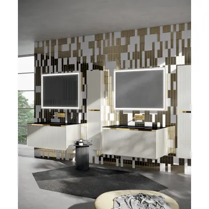 Zdjęcie Prosto z Włoch - zestaw mebli łazienkowych Eden Ribbed Glass