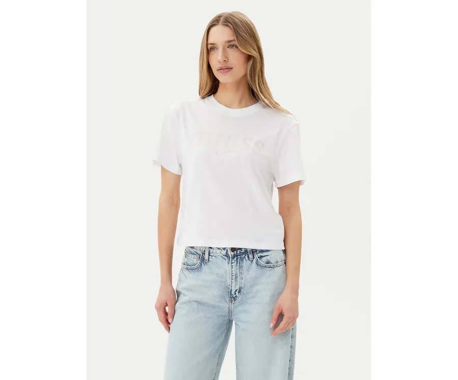 obrazek 1 Guess T-Shirt V5GI09 K9RM1 Biały Regular Fit