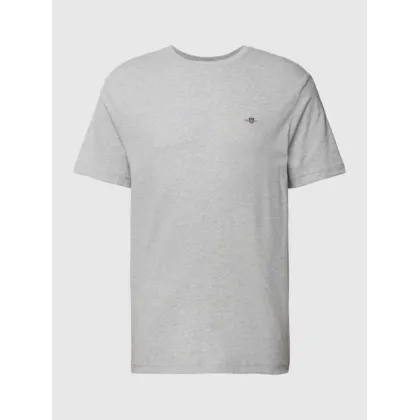 Zdjęcie T-shirt o kroju regular fit z wyhaftowanym logo model ‘SHIELD’
