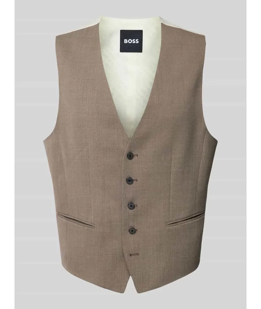 obrazek 1 Kamizelka z lamowanymi kieszeniami model ‘Jasper’