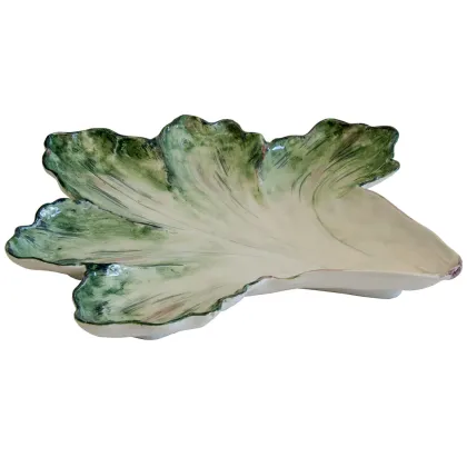 Zdjęcie Ceramiczny duży talerz liść 42 cm - Virginia Casa