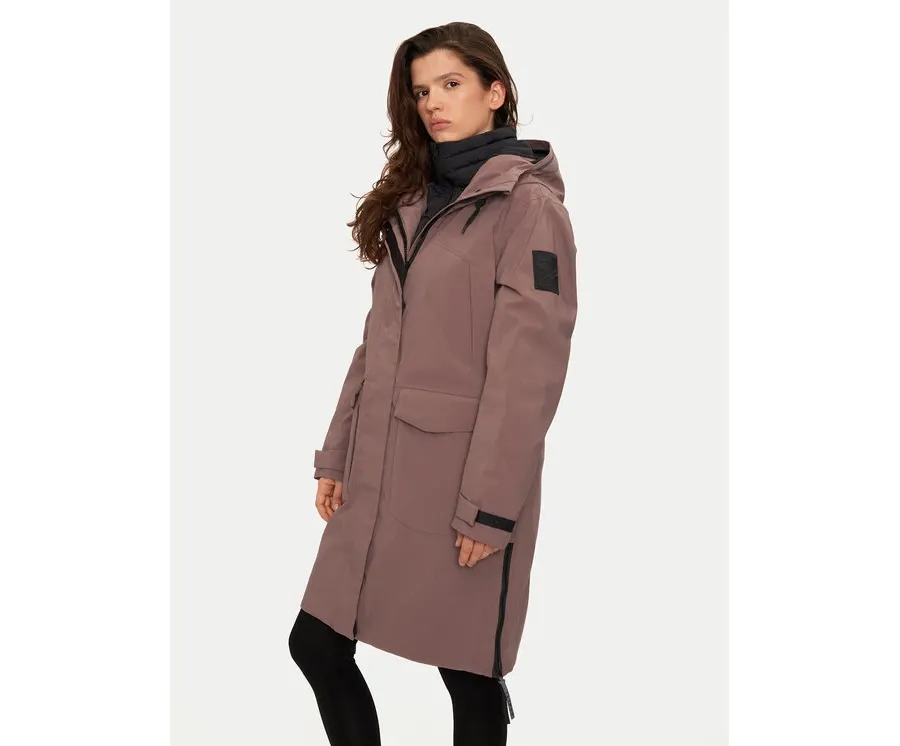 obrazek 1 Halti Parka Bergga 065-0425 Brązowy Relaxed Fit