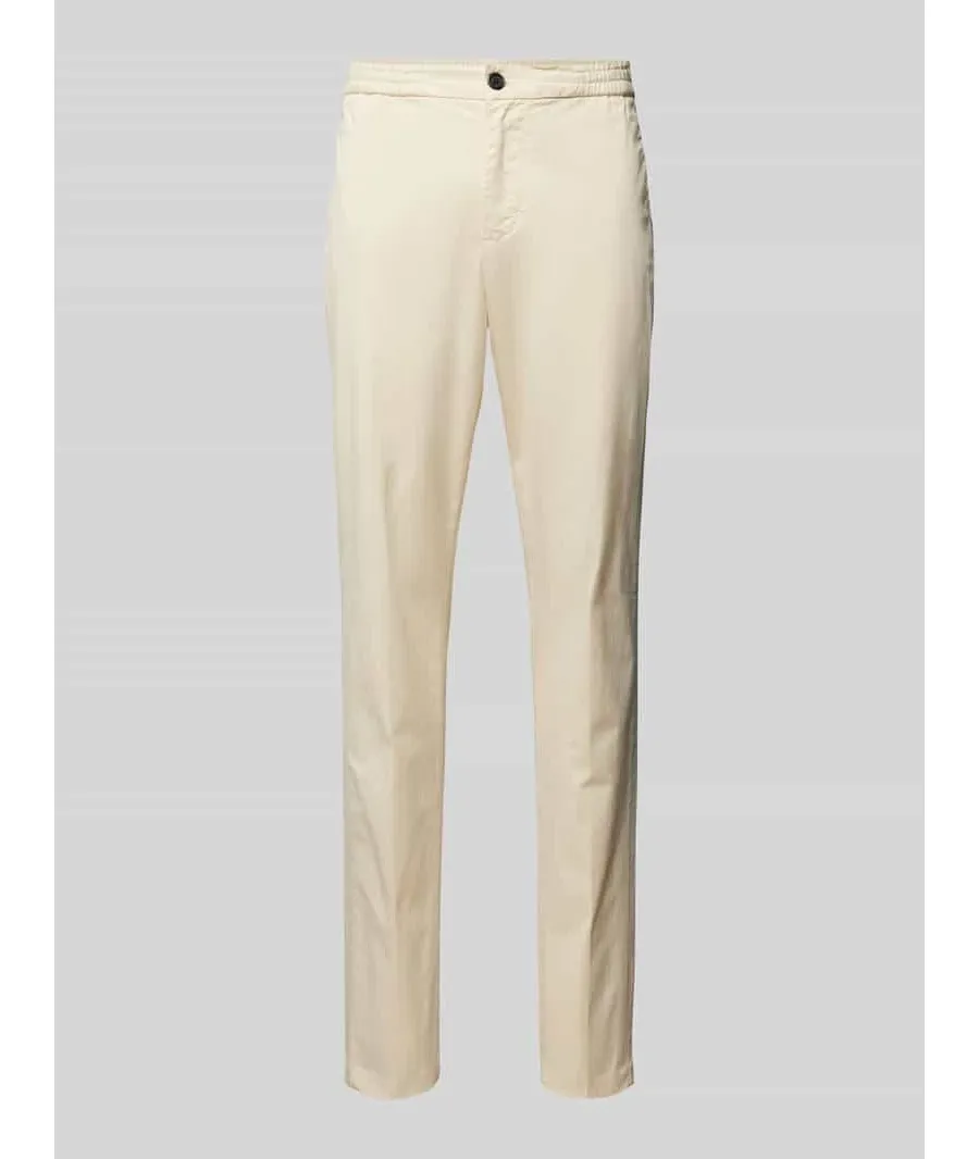 obrazek 1 Chinosy o kroju slim fit z lamowanymi kieszeniami model 'CHELSEA'