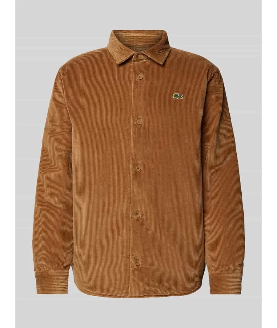 obrazek 1 Koszula sztruksowa o kroju regular fit z naszywką z logo model ‘CORDUROY’