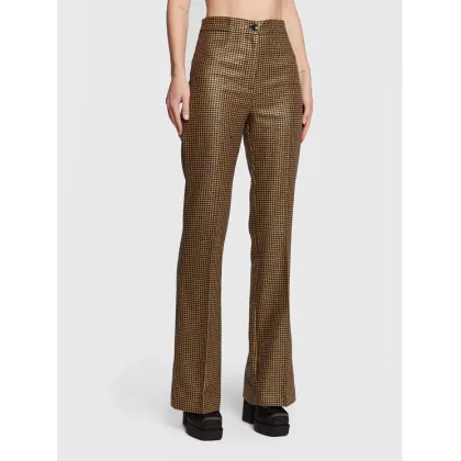 Zdjęcie TWINSET Spodnie materiałowe 222TT231A Złoty Flare Fit