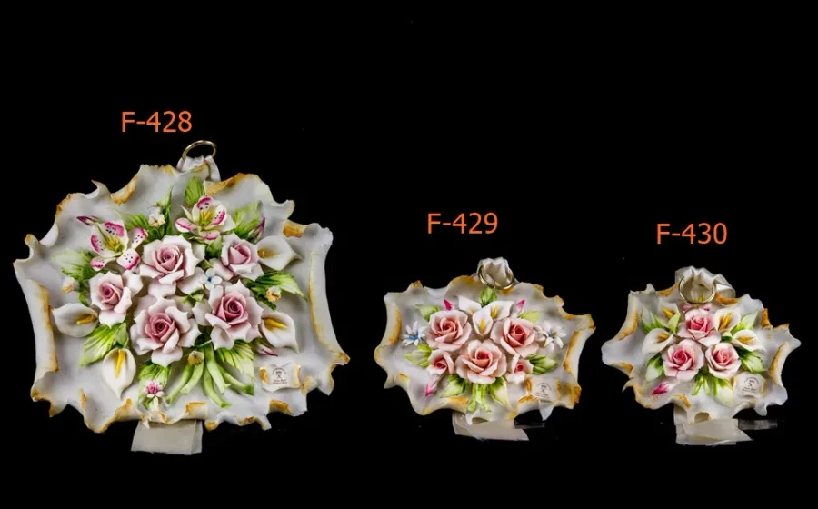 obrazek 1 Dekoracyjne porcelanowe zawieszki na ścianę