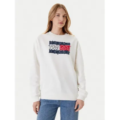 Zdjęcie Tommy Jeans Bluza Floral Flag DW0DW20933 Biały Relaxed Fit