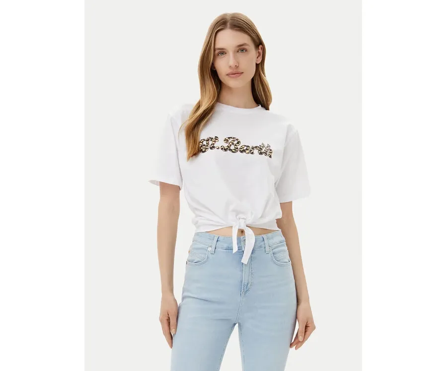 obrazek 1 Silvian Heach T-Shirt Knippi GPP25190TS Biały Regular Fit