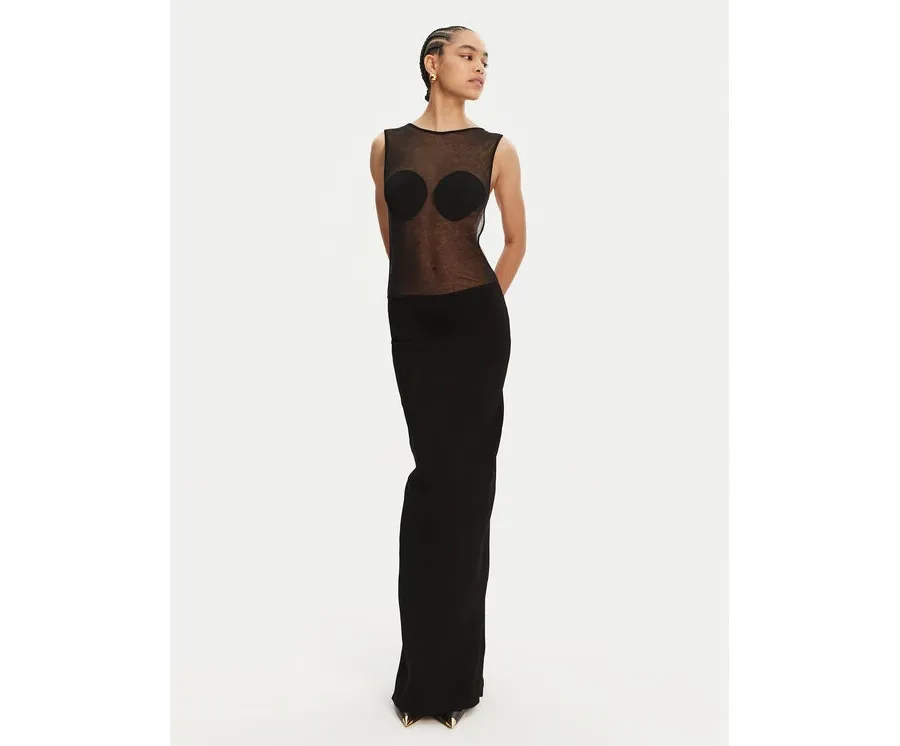 obrazek 1 JACQUEMUS Sukienka wieczorowa 251KN592-2434 Czarny Regular Fit